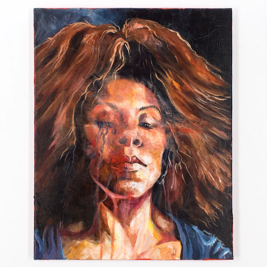 43. Sydney G. James "(Appropriated not Appreciated)- Emergency contact" 16x20 Multi-media on canvas $1,625 - Inquire - Purchase directly on 1xRUN