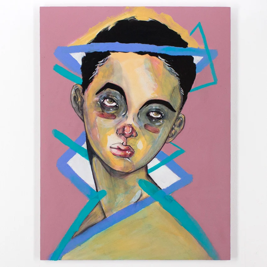 44. Marlo Broughton Pastel 18x24 Acrylic, Ink and Water Based Pencil $300 - Inquire - Purchase directly on 1xRUN