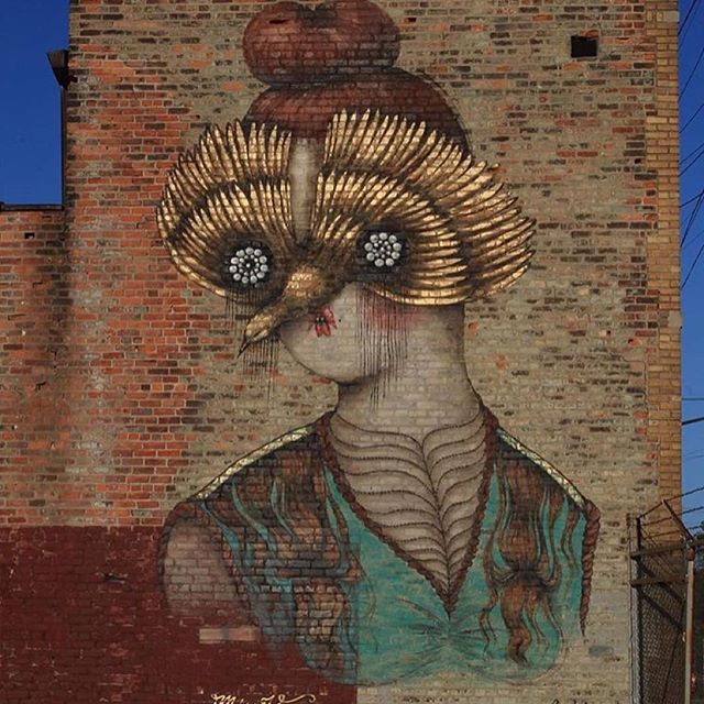 @vanessa_alice final wall 
1 of 2 for @muralsinthemarket #missvan #innerstategallery #1xrun #muralsinthemarket