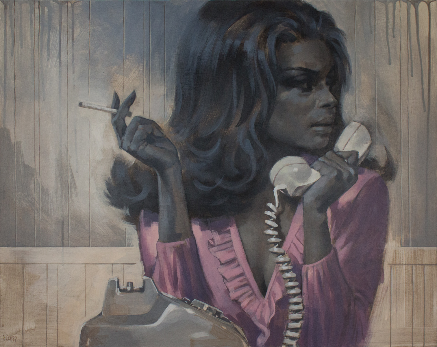 Glenn Barr Sugar Box Acrylic on Cradled Wood Panel 30 x 24 x 2 Inches SOLD