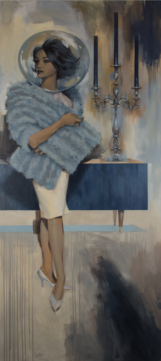 Glenn Barr The O dyssey Acrylic on Cradled Wood Panel 36 x 80 x 2 Inches $11,500 - Email info@innerstategallery.com or call (313) 744-6505 to purchase.