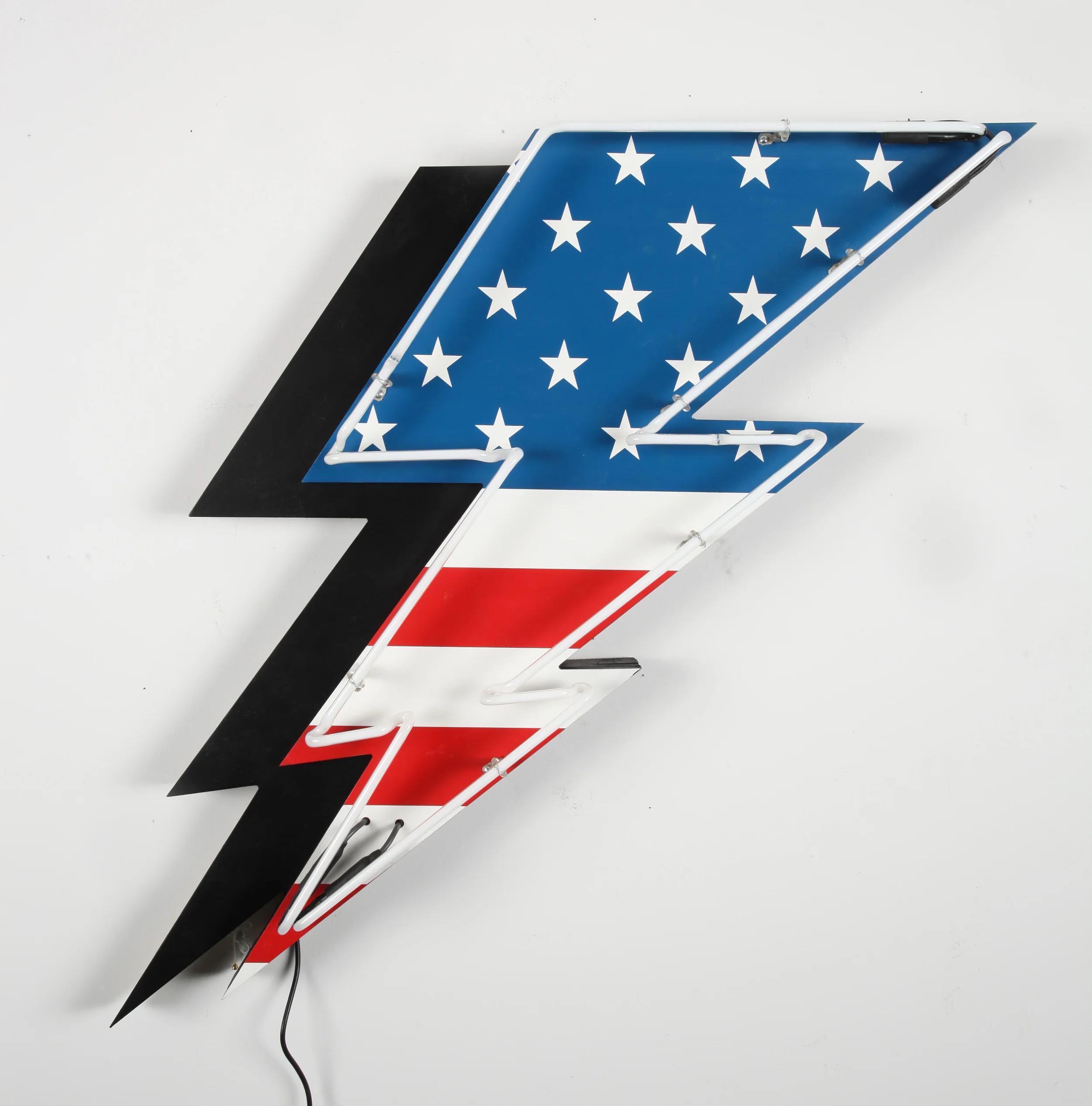 Randumb 48” x 36” x 6" Inch Neon over Aerosol Stencil CNC Cut Mounted Birch Plywood $2250