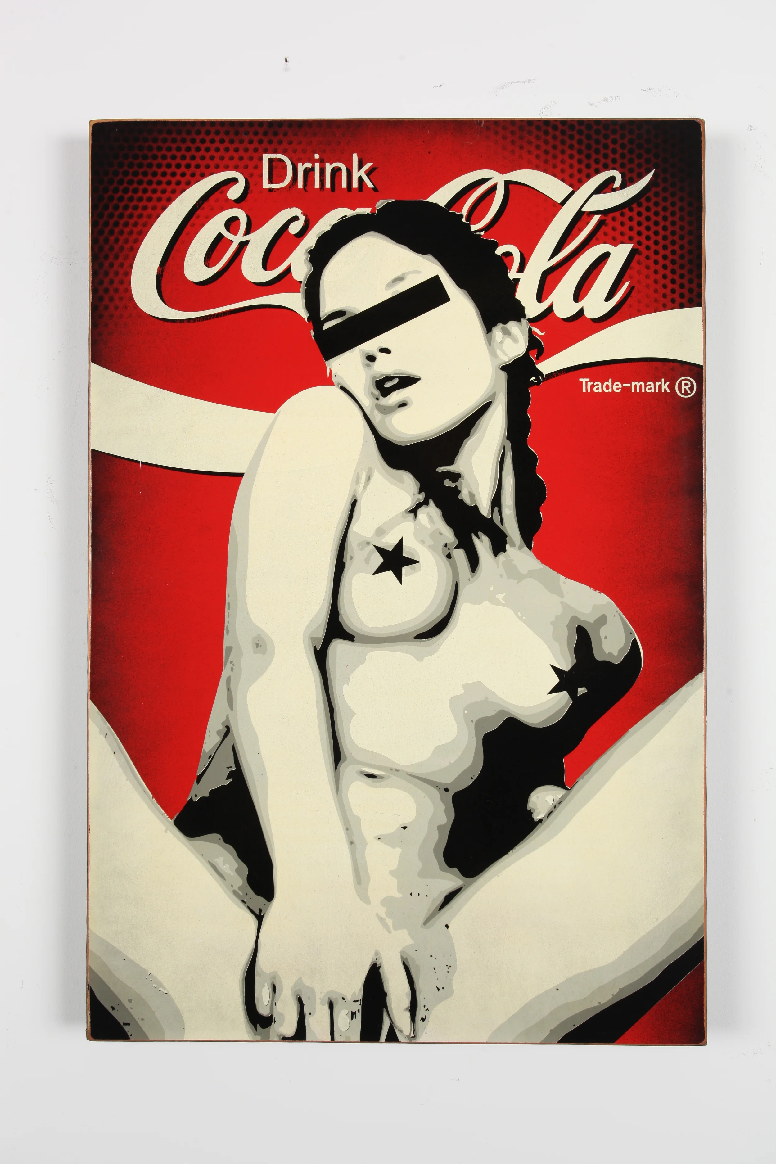 Enjoy 24” x 36” x 2" Aerosol on Framed Birch Wood Panel. Edition of 5 $950