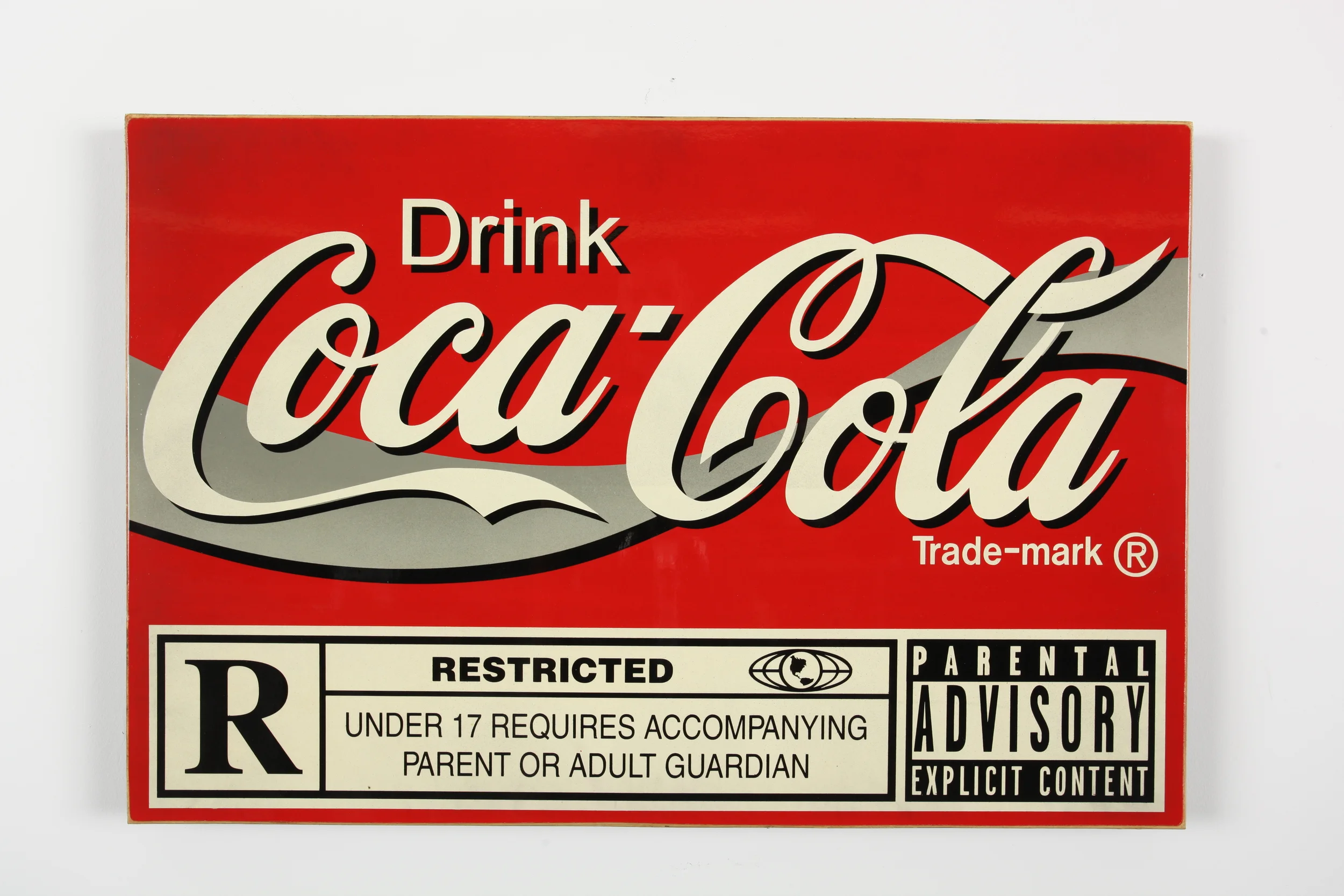 The Coke 24” x 36” x 2" Inch Aerosol on Framed Birch Wood Panel. Edition of 5 $850 