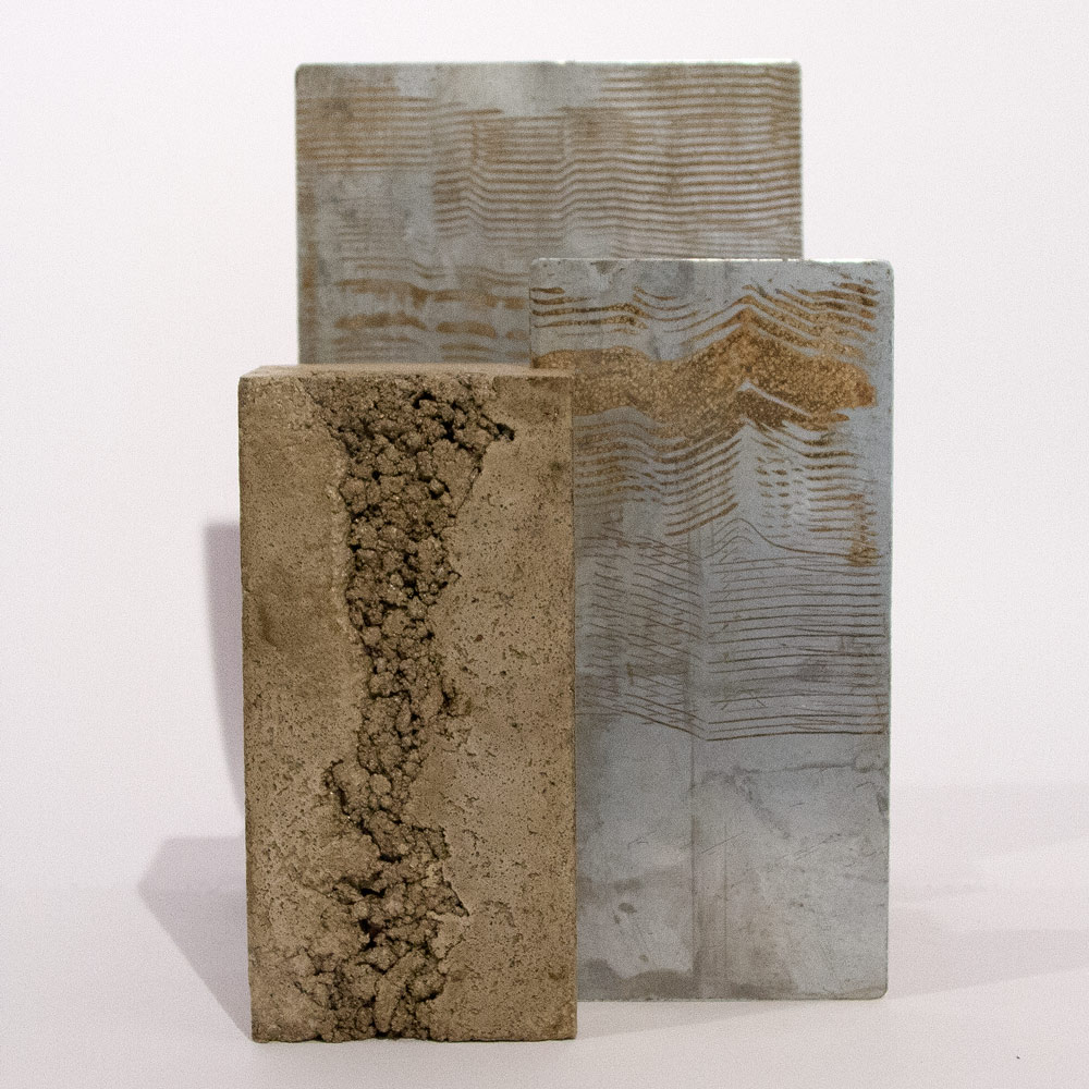 74-b Series 8" x 12.5" x 9" Acid on Zinc Plate with Concrete Mount $2,500