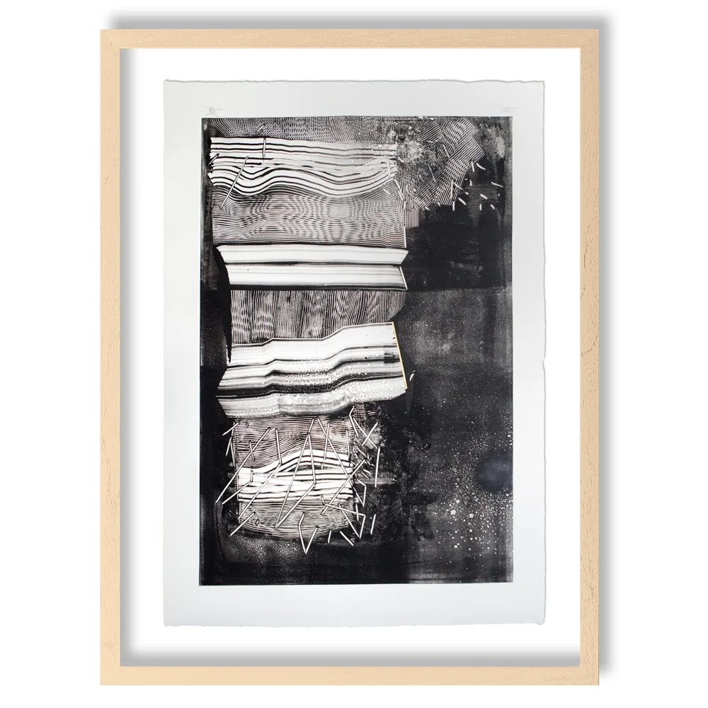 Motor City Monotype III 29" x 41" Monotype on Arches Cover White 270g. SOLD