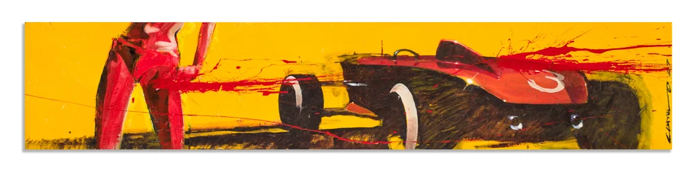 Rat Rod Roxy 72" x 14.5" x 4" Acrylic on Canvas $5,800