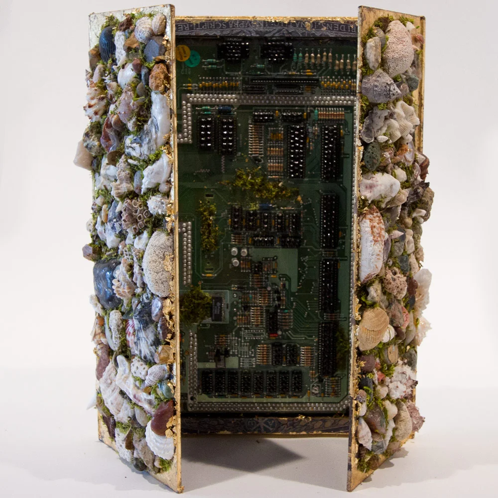 The Mirror 16" x 12" x 3" Mixed Media on Found Book $1,200
