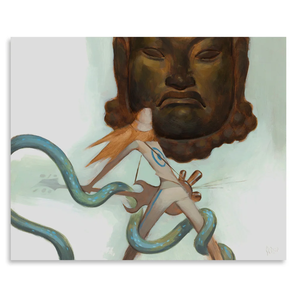 The Desciple 18" x 14.5" x 2" Acrylic on Cradled Wood Panel $2,200