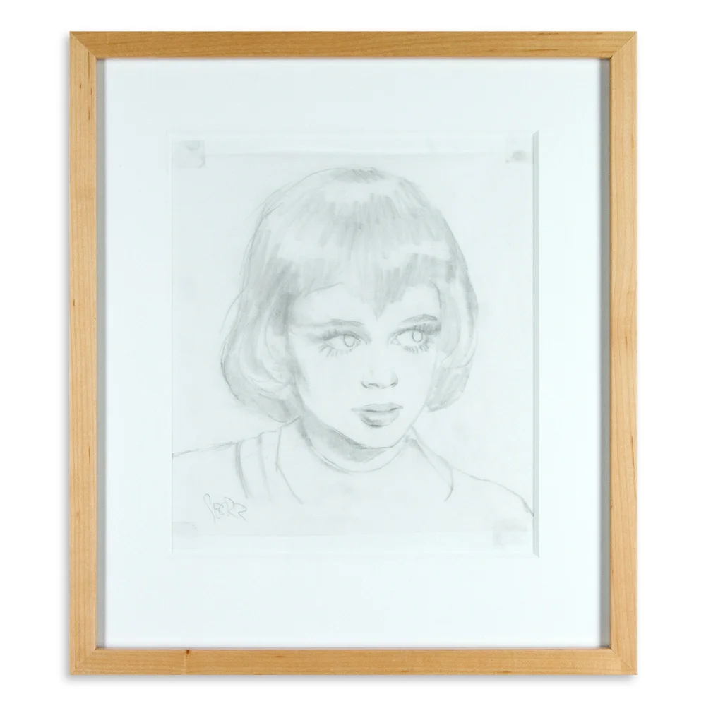 Moon Girl 2 Study 15.5" x 17.5" Graphite on Paper SOLD