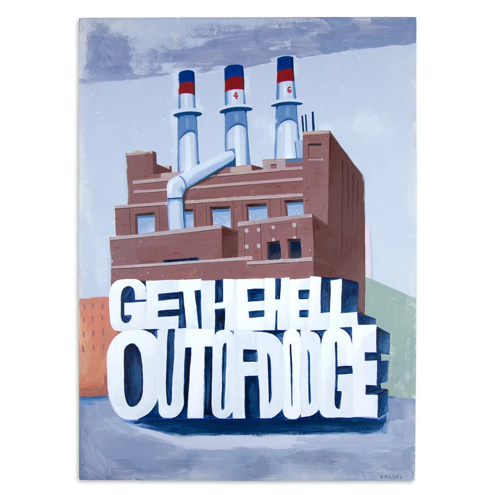 Dirty Building 18" x 24" Acrylic $700