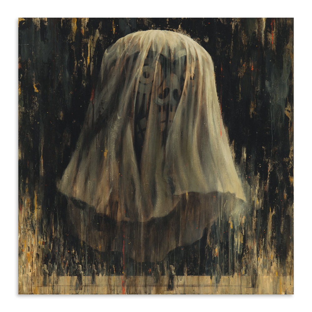 With Ghosts 36" x 36" Acrylic and Oil on Gessoed Board $3,200