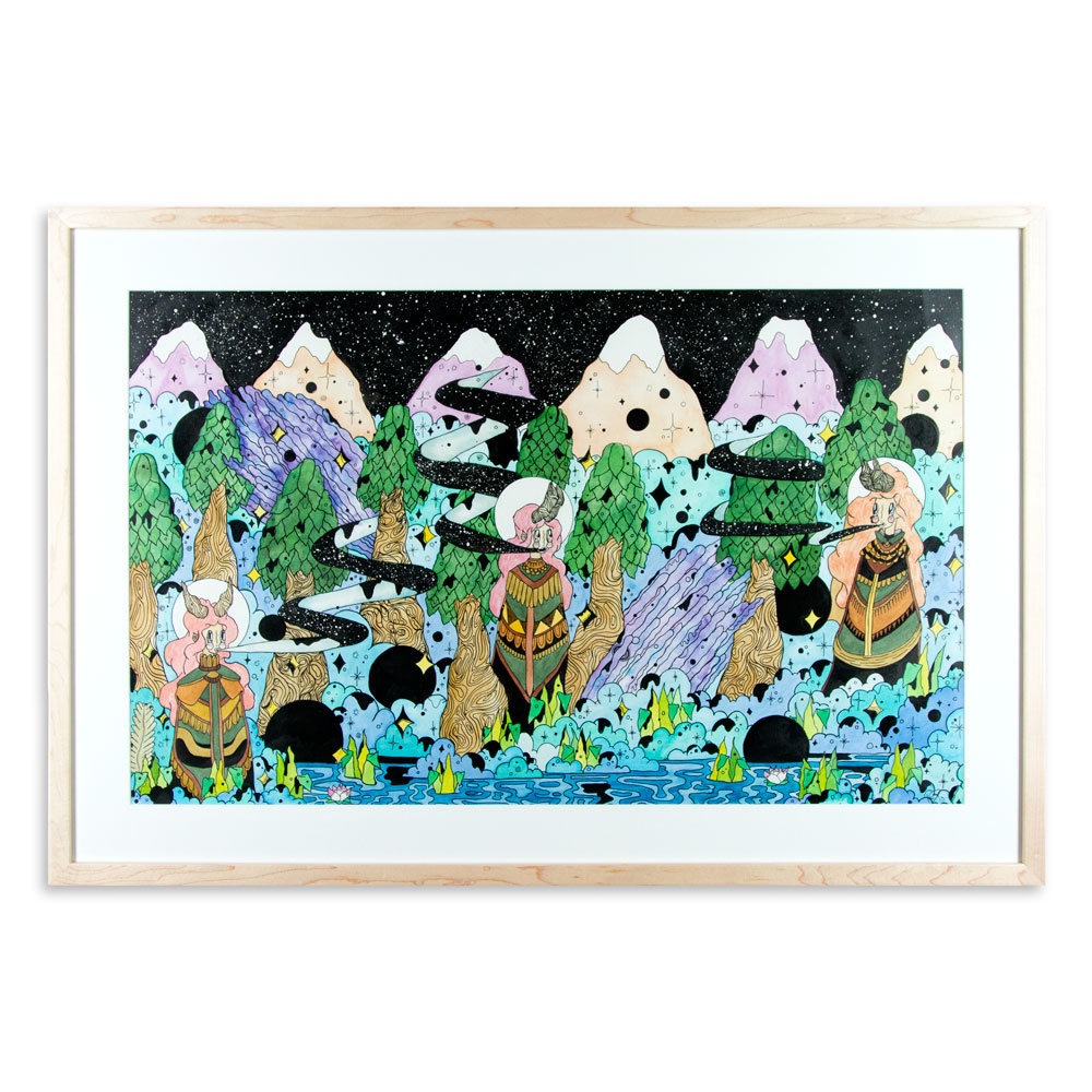 Rencendence No. 2 38" x 26" Watercolor and Ink on Watercolor Paper $600