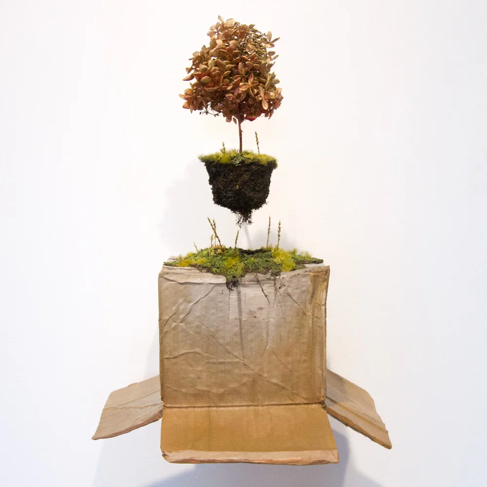 Next World 20" x 13" x 13" Cast Resin, Carpet Fiber, Paint, Plant Material $1,600