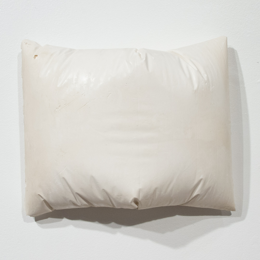 Pillow from the series Comfortable Delusions 13" x 11.5" x 4" Plaster of Paris $400