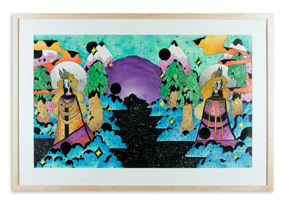Rencendence No. 3 38" x 26" Watercolor and Ink on Watercolor Paper $600