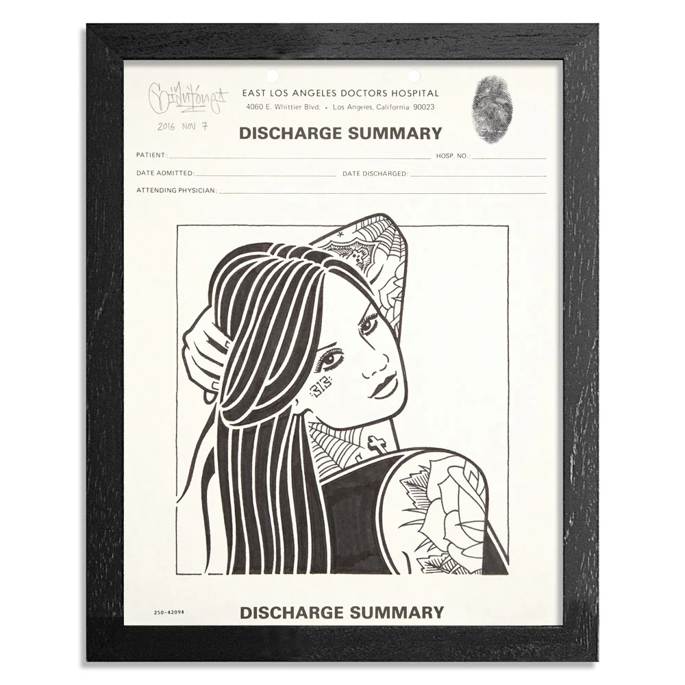 Discharge Summary 1 8.5" x 11" Ink and Graphite on Paper SOLD