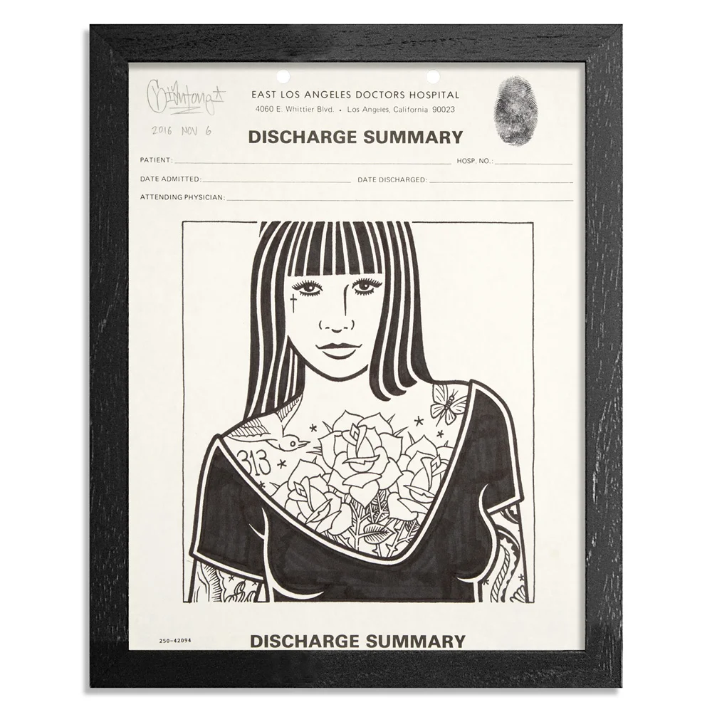 Discharge Summary 2 8.5" x 11" Ink and Graphite on Paper $350