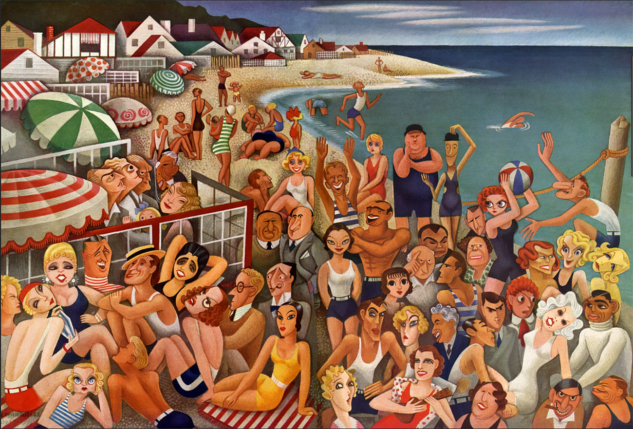 Malibu 1933 by Miguel Covarrubias for Vanity Fair