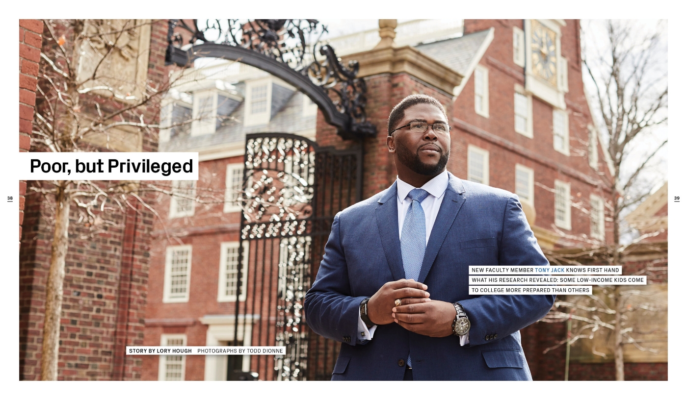 An inspiring story about new Harvard GSE professor Tony Jack. (Photographs by Todd Dionne )