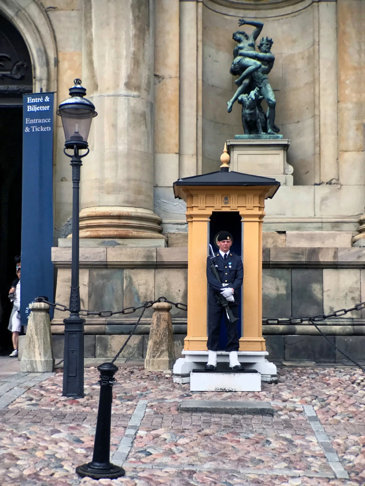 A member of the Royal Guard at the Stockholm Palace