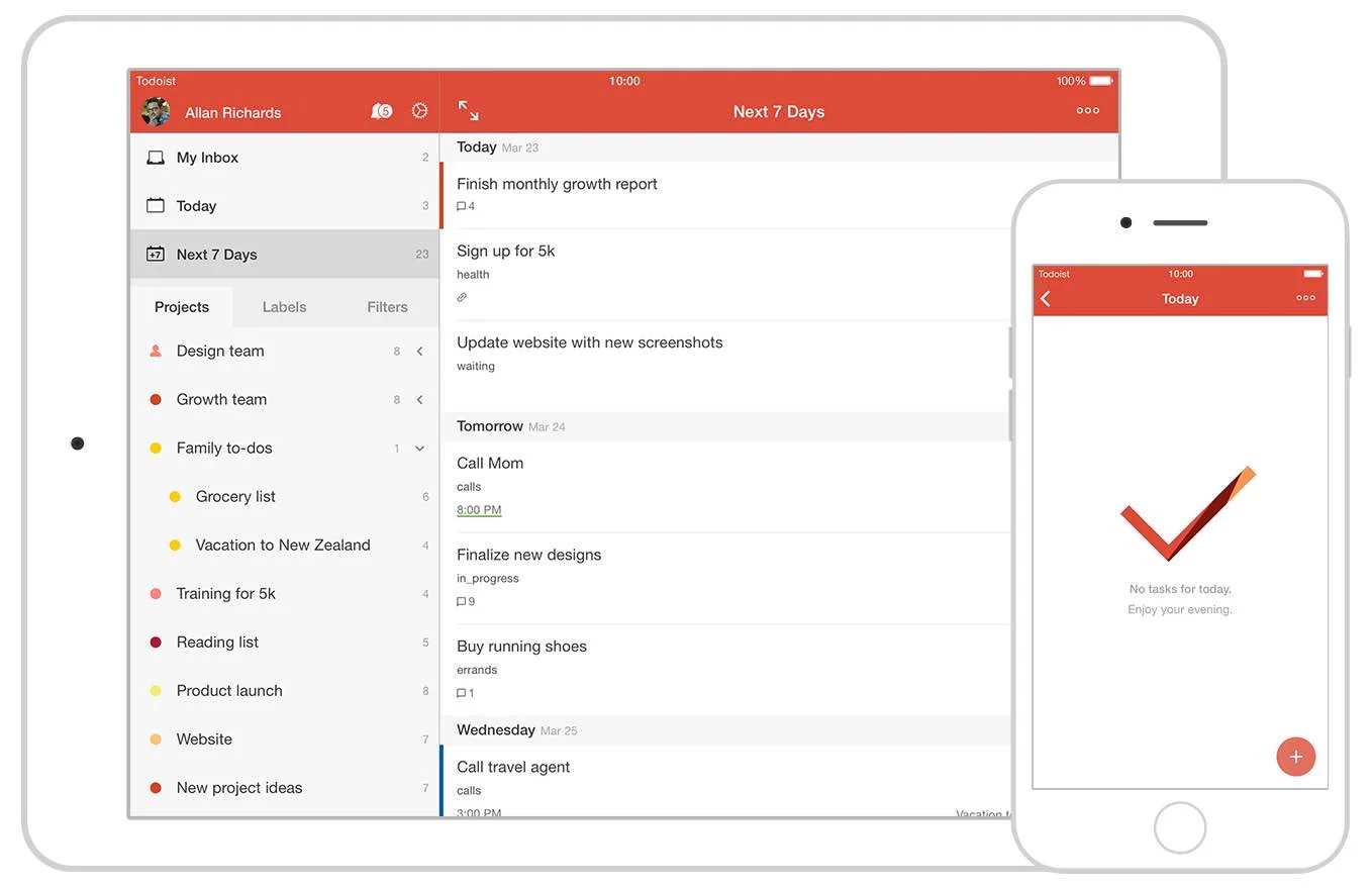 Todoist interface
