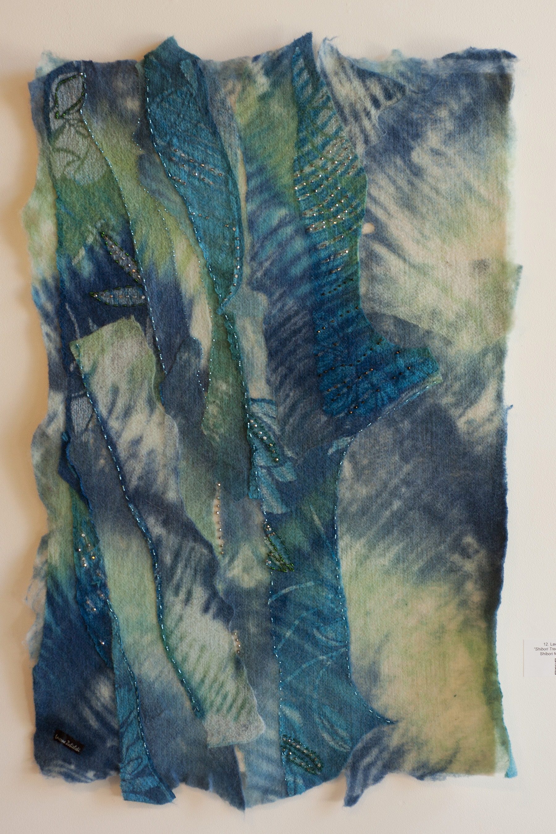Tahoe Blue with Beads, 2' x 3'