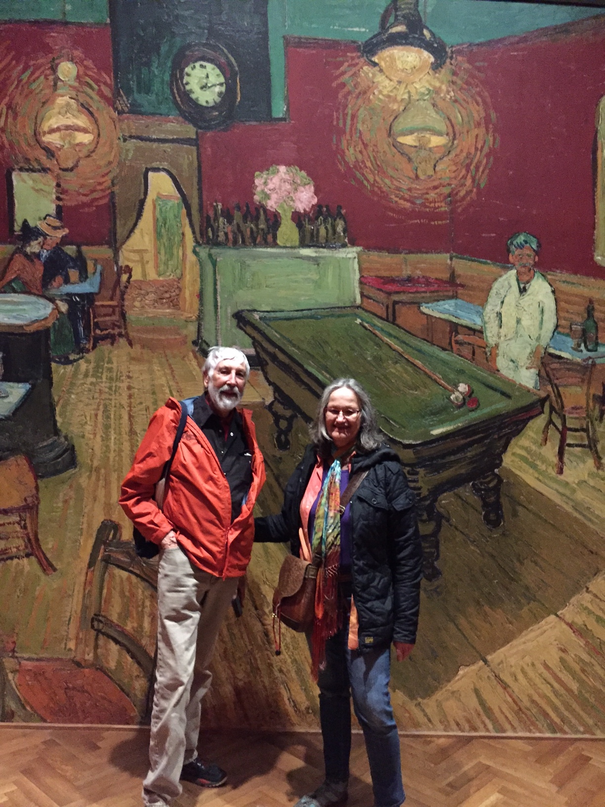 Larry and Laverne at Van Gogh's "NIght Cafe"