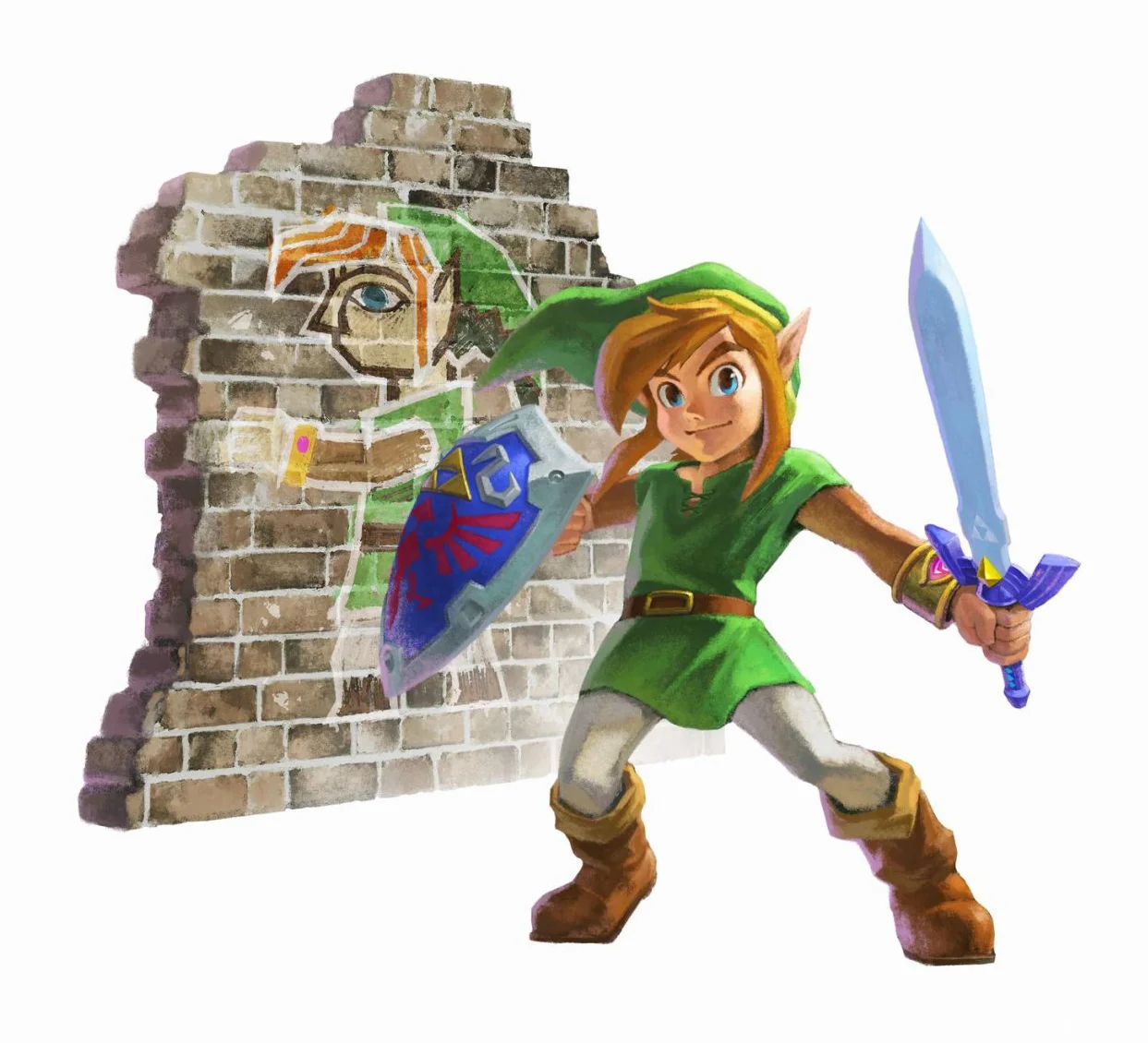 You know, I've never actually seen Link and Wall painting Link in the same place at the same time....
