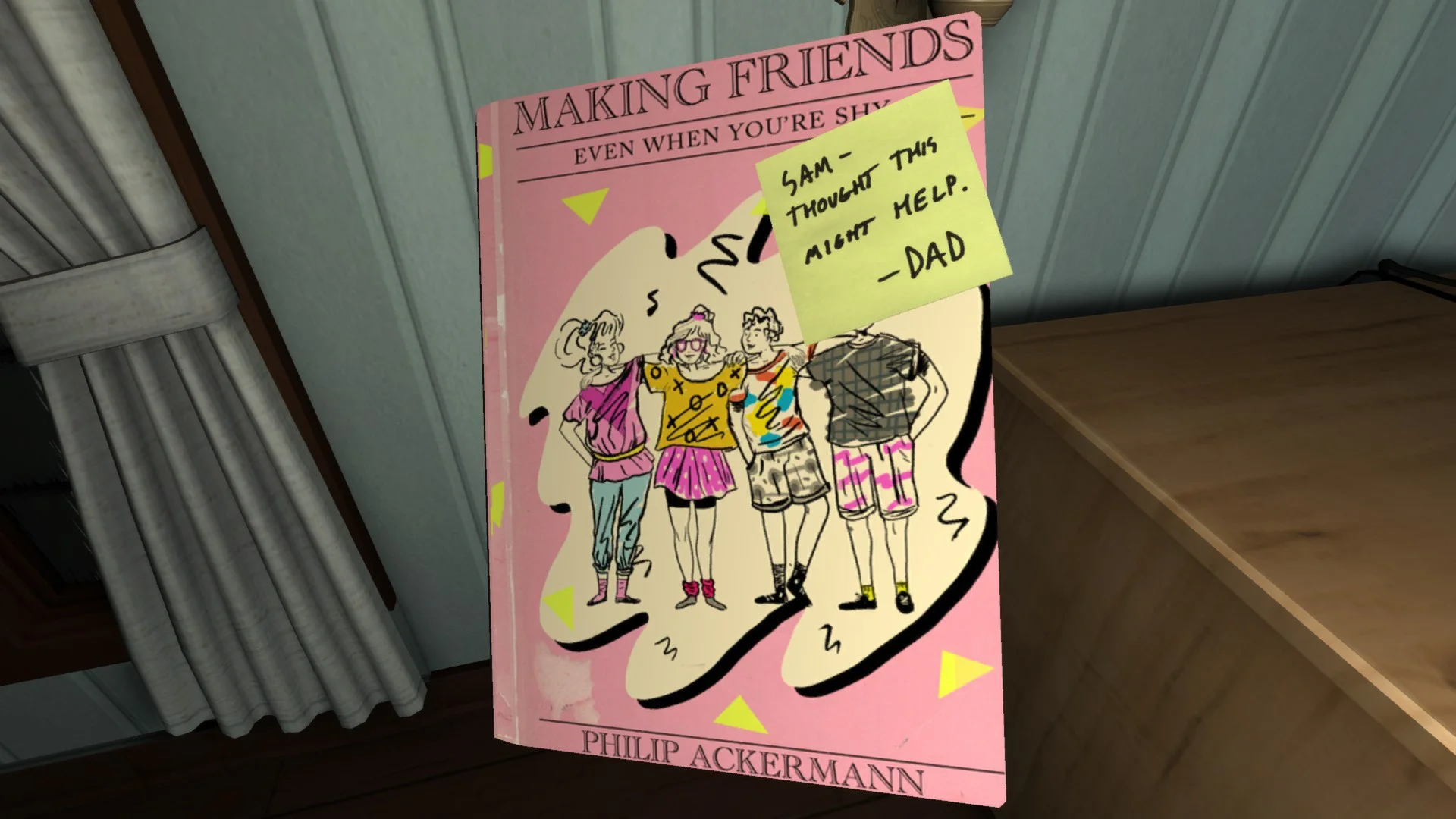 Inside the book are the secrets of video game definition, and how to pull of neon sweaters.