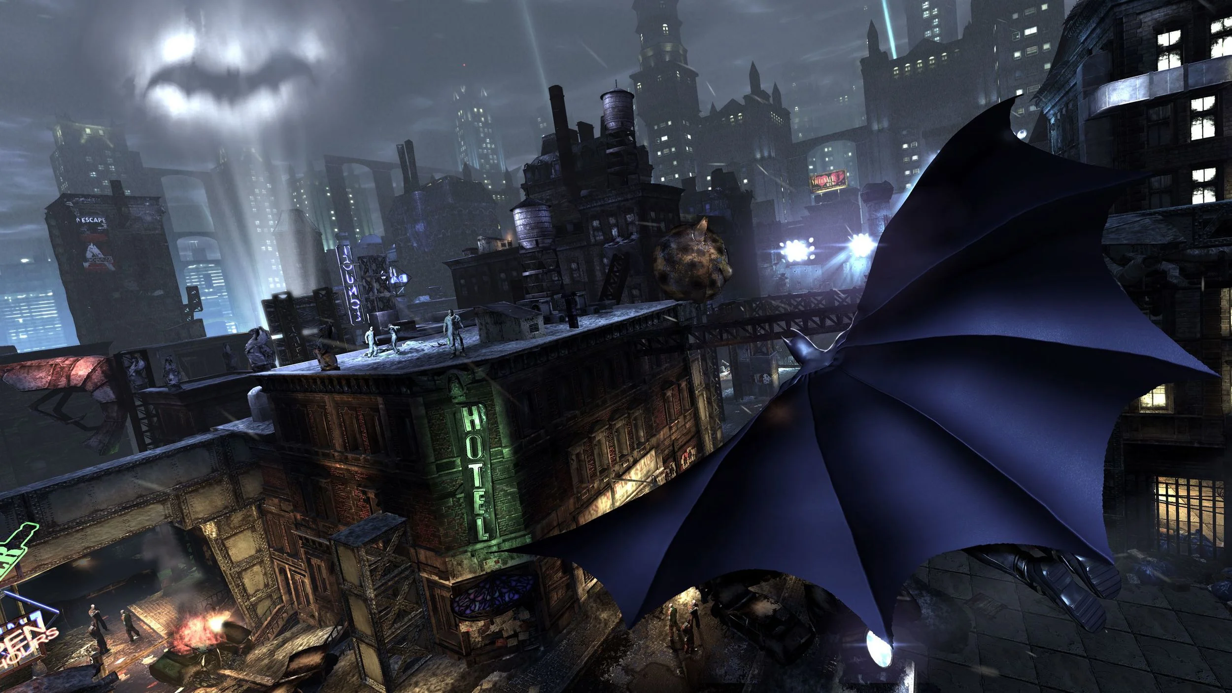 Batman's looking for a good room for a good price.