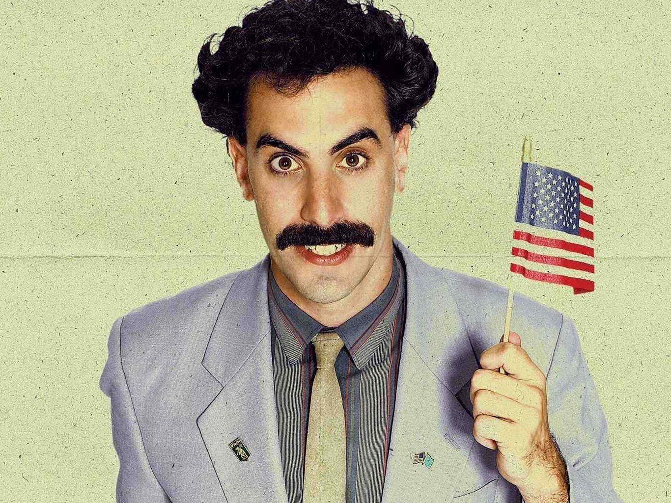 Every promotional image of Borat involves that green swimsuit, and I just don't want to put you through that.