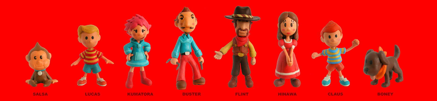 All of Mother's official art is done with clay figurines, appreciate it, because it'll never happen again.