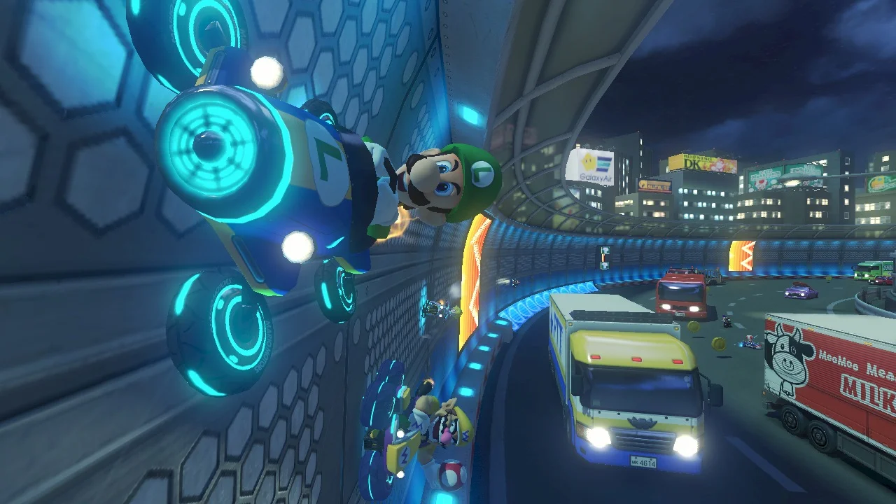 Rejoice, for Toad Turnpike is back, and that means you're going to get flattened by a Wario-branded truck.