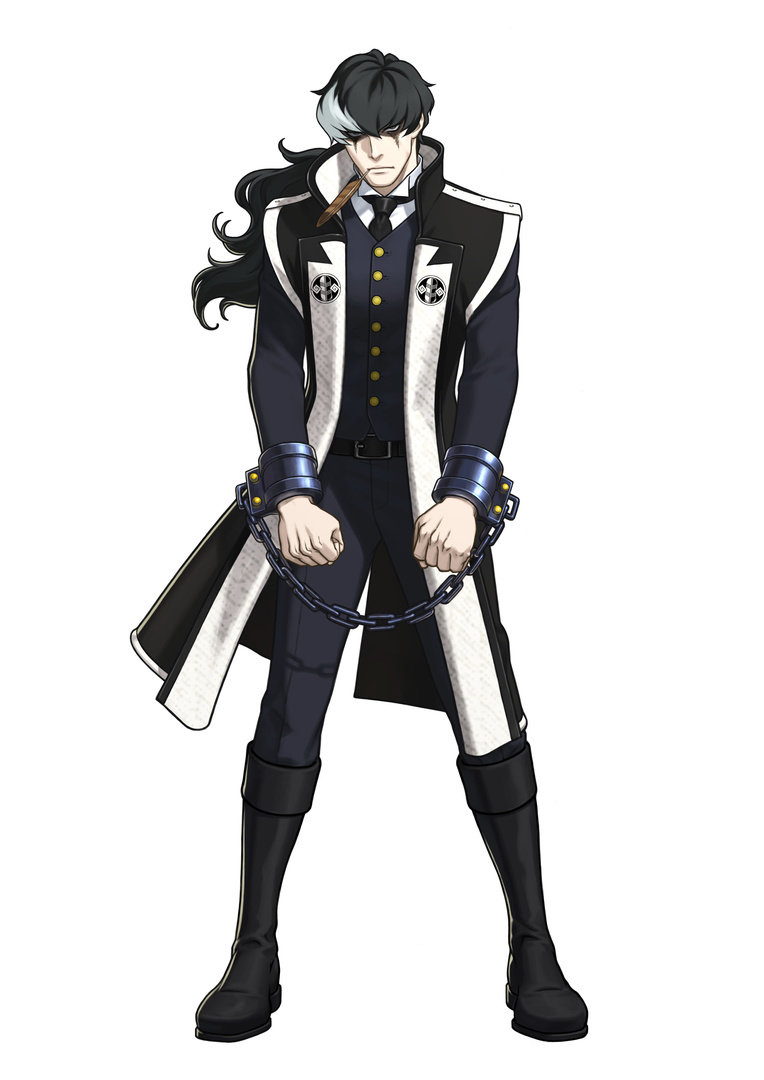 He also smokes a feather, but that's not a Japan thing, it's an Ace Attorney thing.