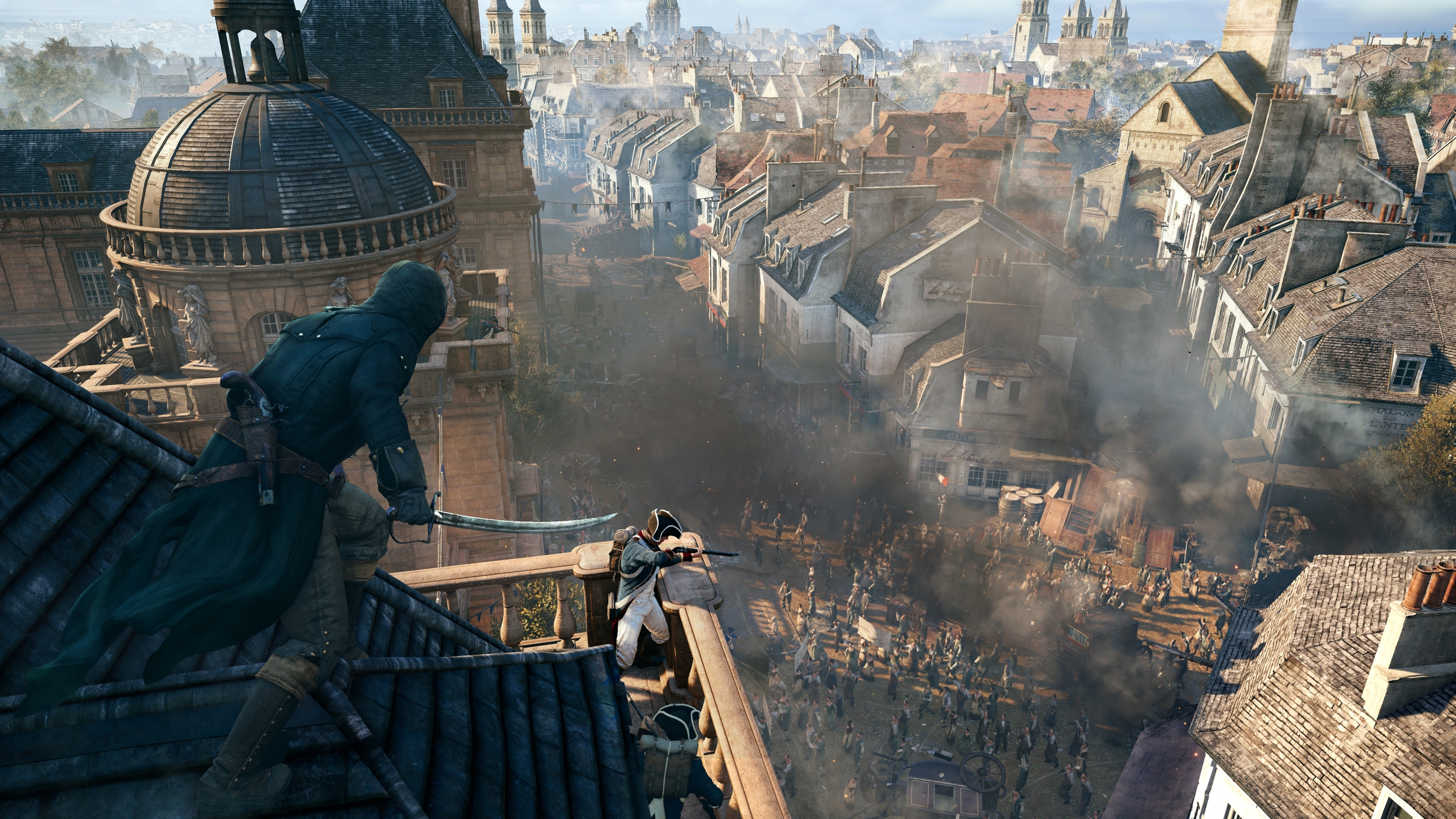 Next-gen consoles can render those crowds of thousands, but they're only there so you can kill 'em dead.