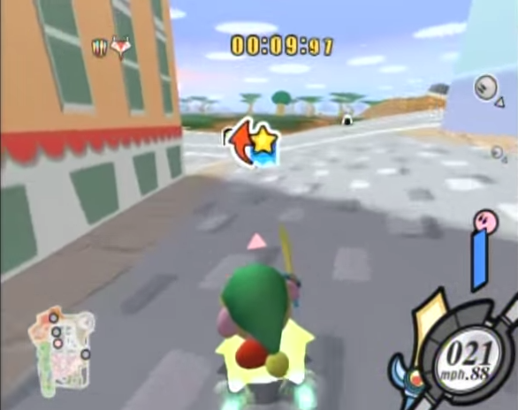 Kirby Air Ride's City Trial mode IS Smash Bros. 3DS's Smash Run, right down to the icon design.