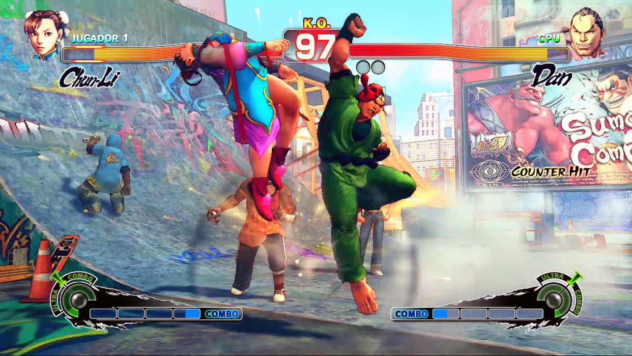 Or uppercut chins, as the case may be.