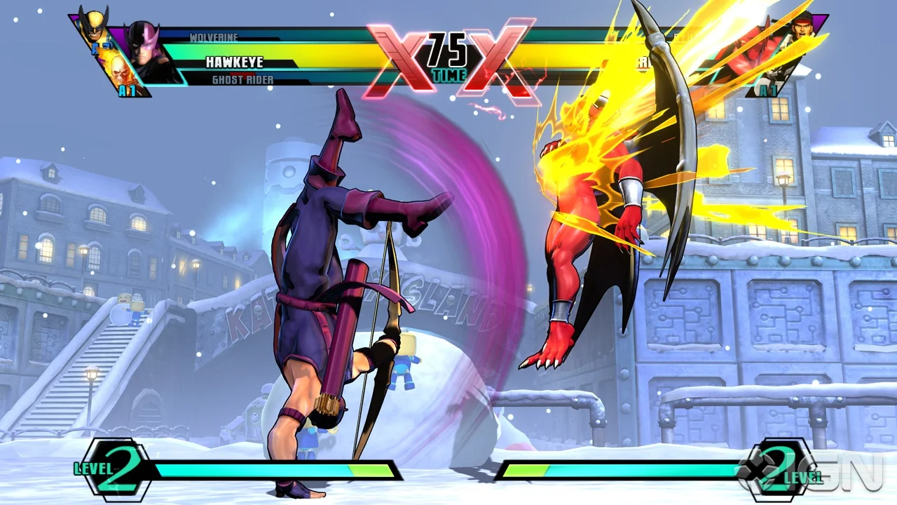 According to my experience with Marvel, any screenshot with Hawkeye winning is the most indicative of the experience.