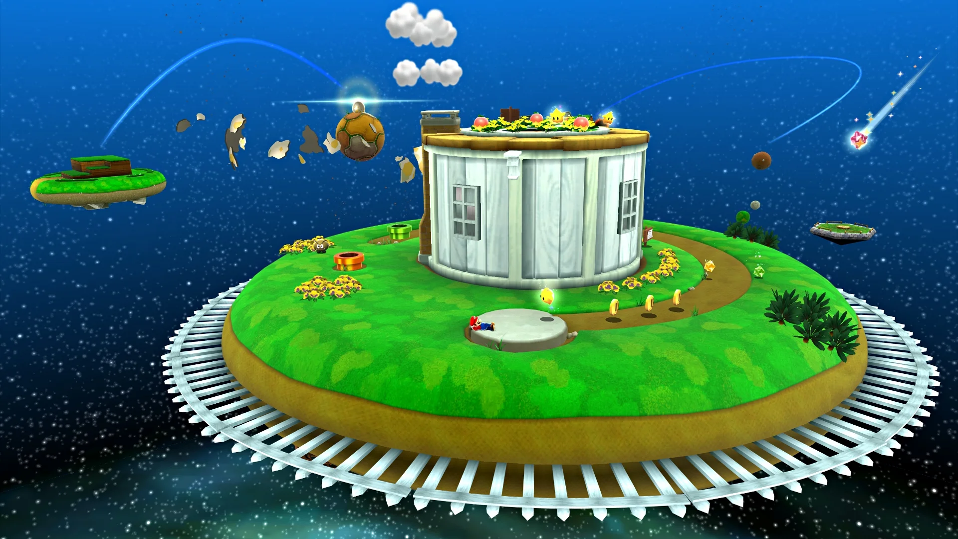 Man, when Mario wakes up, he is going to be super freaked out by that talking star.
