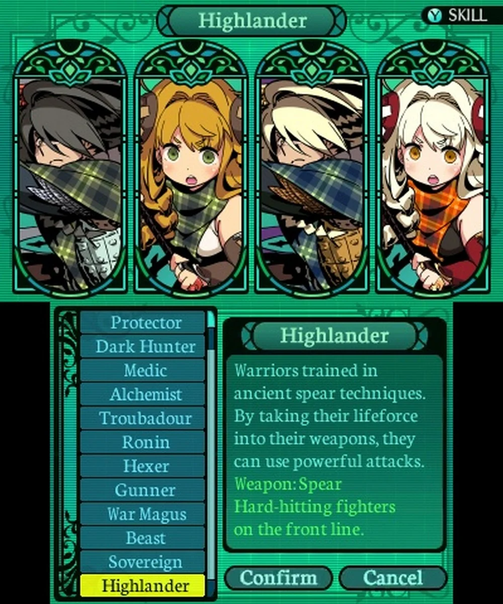 One of the nice features EO2U adds is the ability to play as new classes that weren't in the original game, like EOU's highlander, or EO3's princess, they just feel a little neutered when removed from the systems they were designed around.