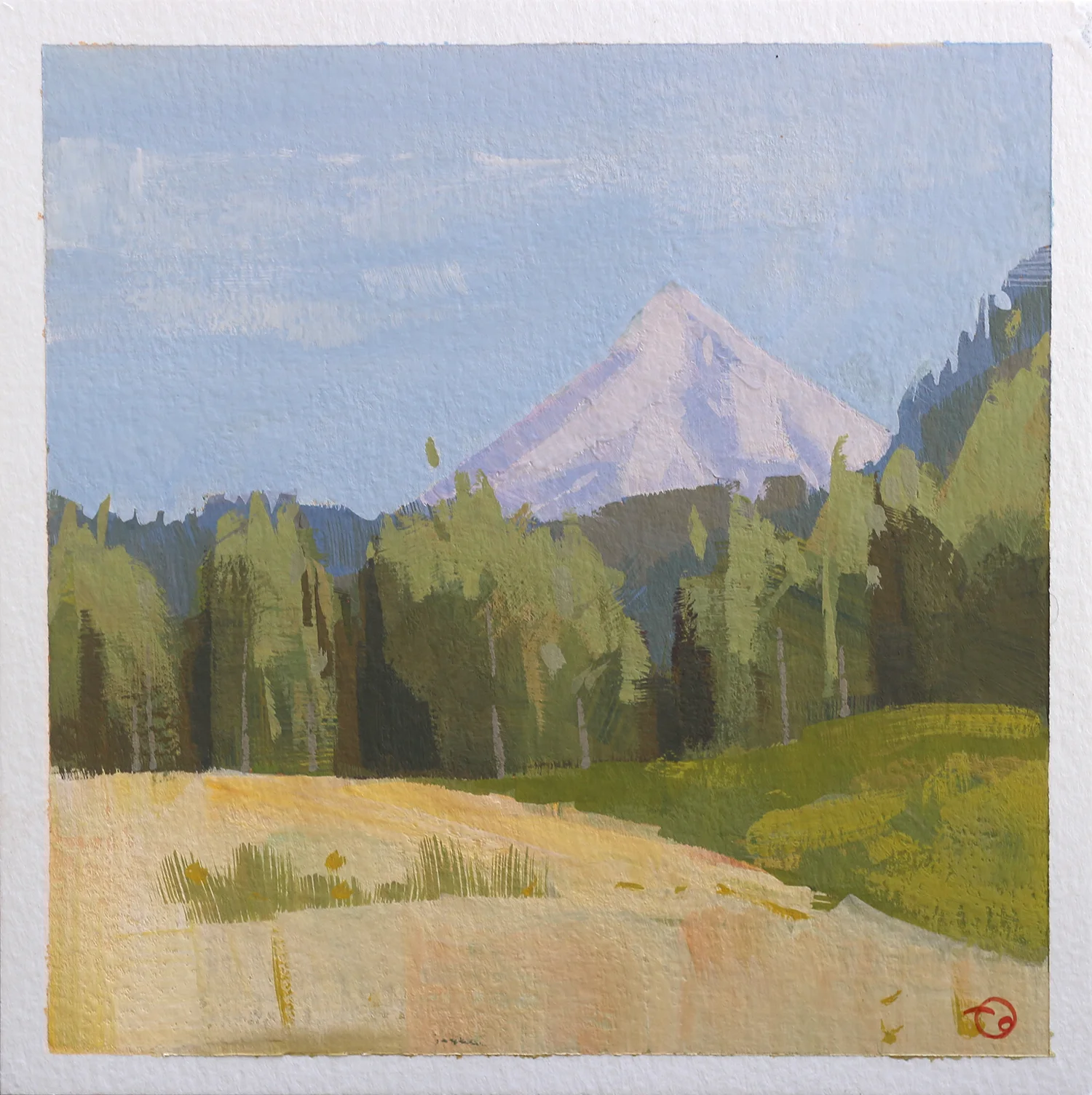 Mt. Hood View From Sandy River Delta