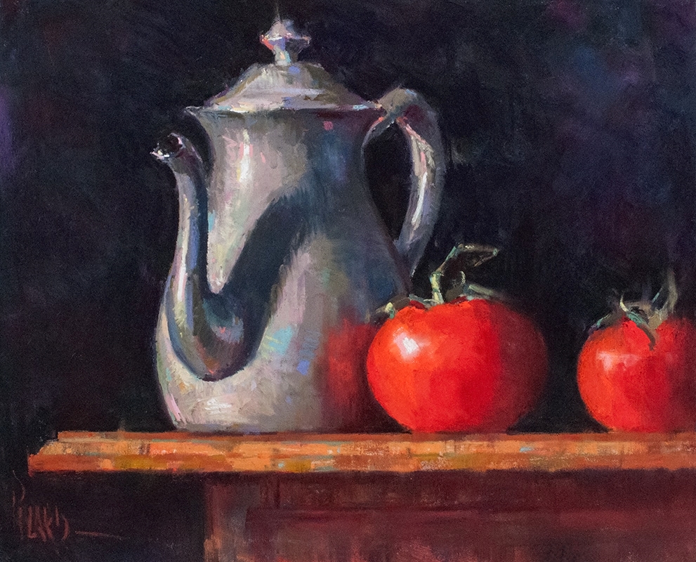 Teapot with Tomatoes