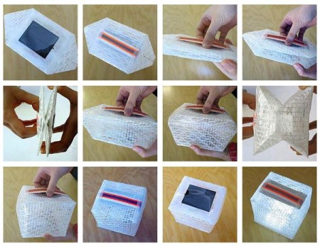  Hold the bottom, pull up on the handle and it pops open. Press the on/off button on the bottom. BINGO! You've got light!