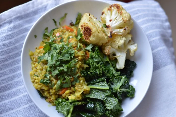 Kitchari: mung beans and rice