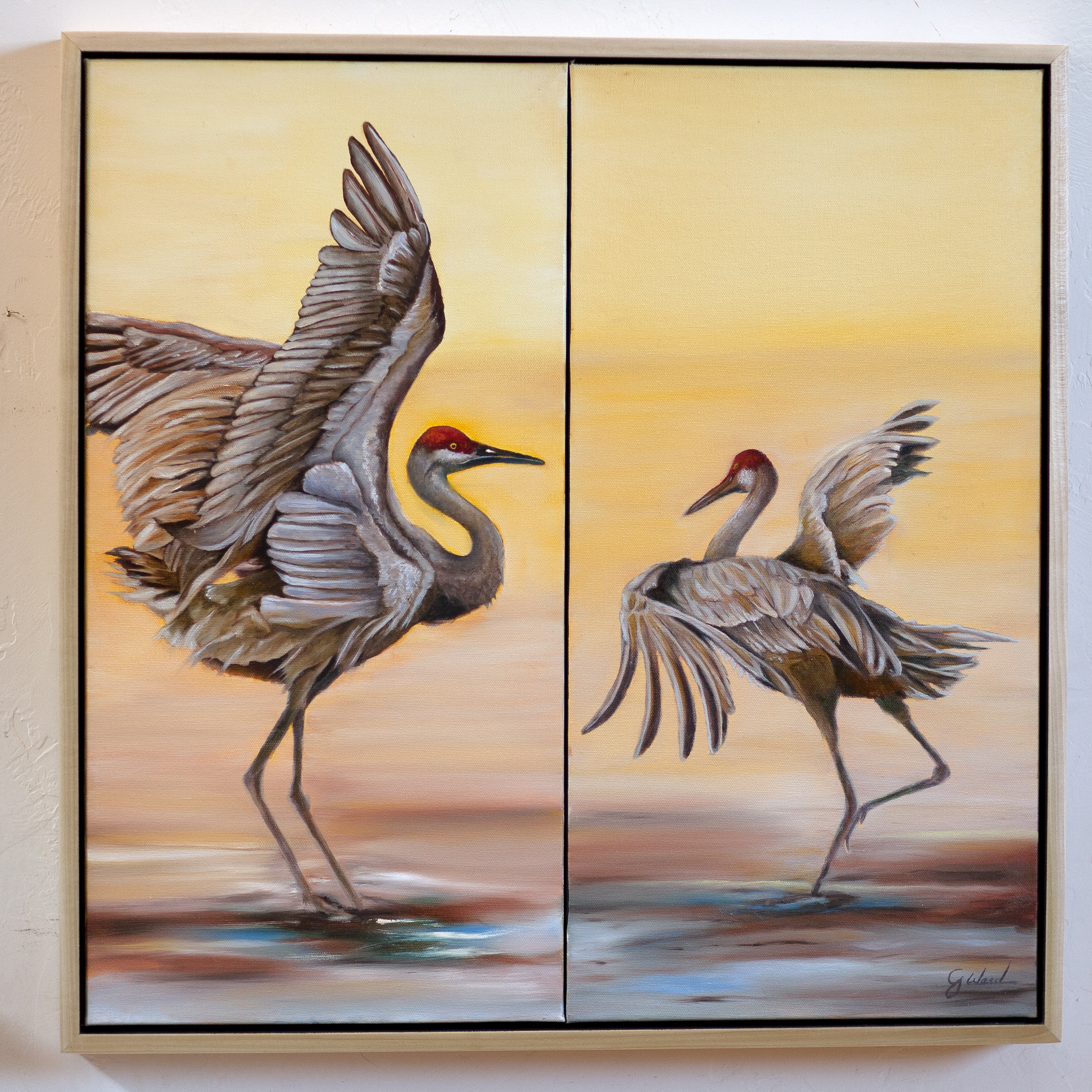 Pas de Deux, 24x24 Oil on Canvas