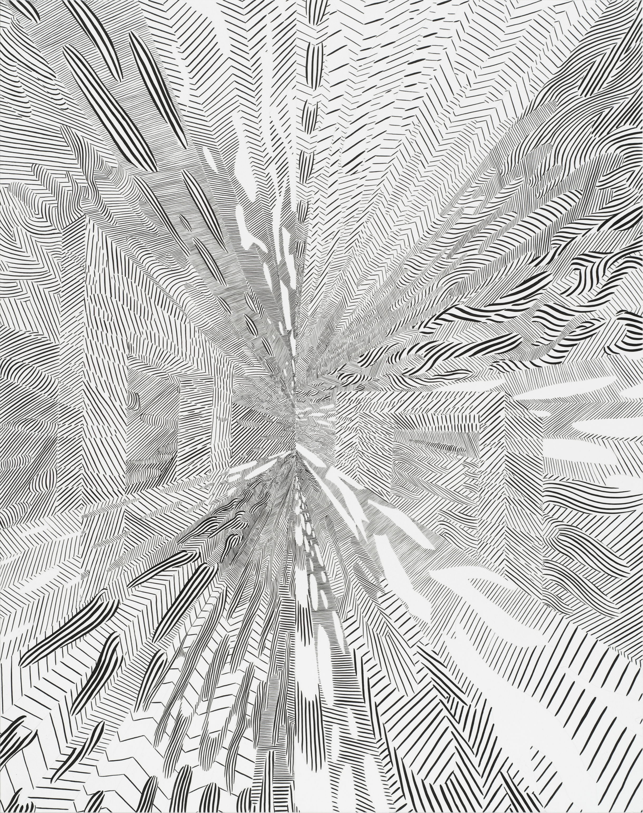  Satanic Miracle, ink on paper, 24x19"&nbsp; 2014 