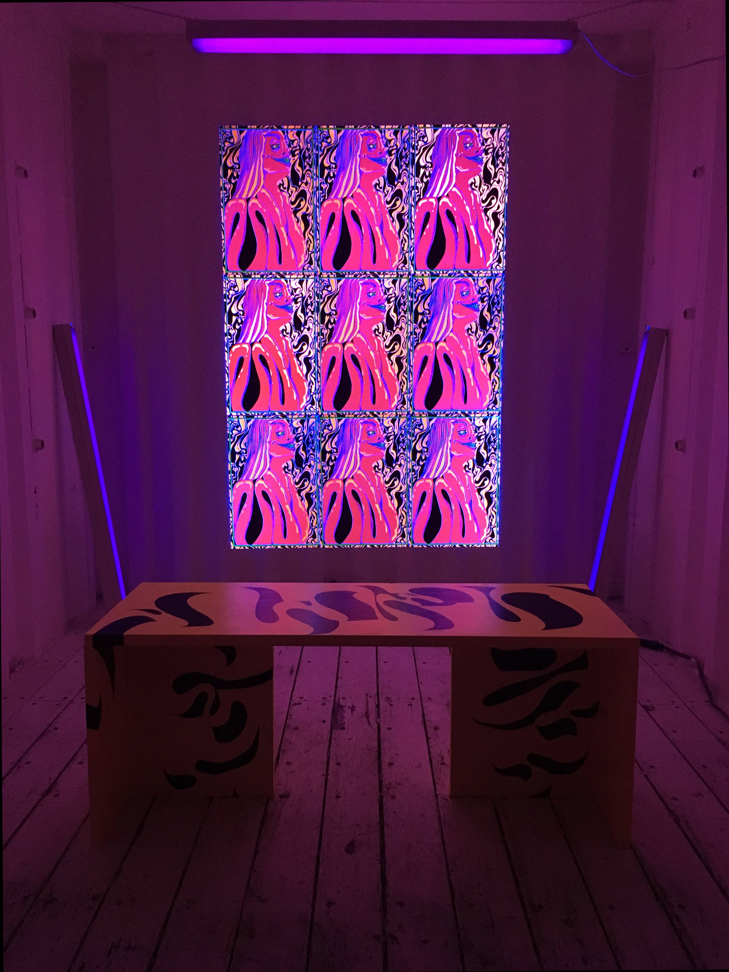  Black light poster and installation with  Colpa Press &nbsp;&nbsp; 2016 