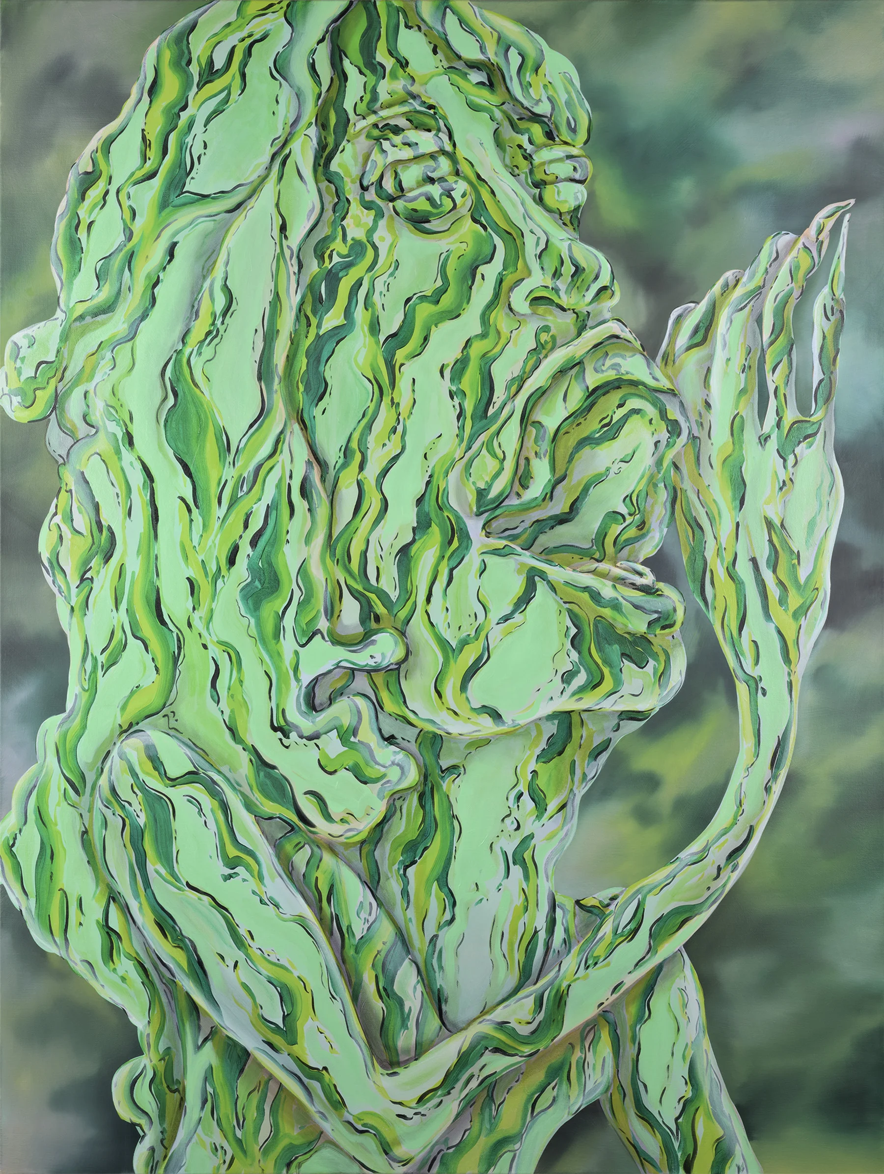  Consensual Hallucination, oil on canvas, 48x36" 2015 