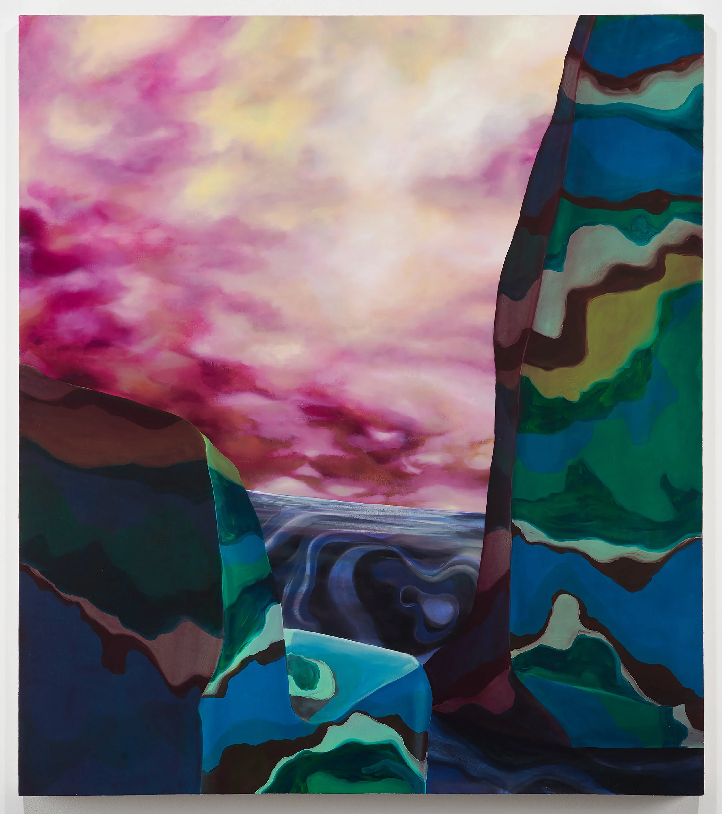  Wet Dust, oil on canvas on panel, 48x42" 2017 